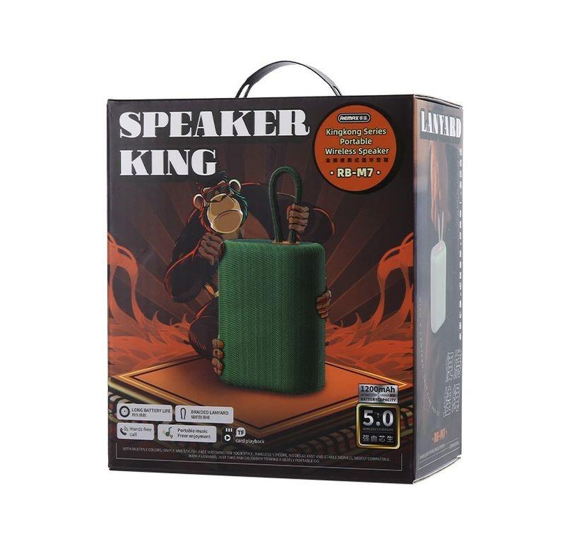 Bezvadu skaļrunis Remax King Kong RB-M7 ar 360° skaņu, melns (1)