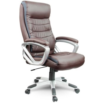 Ādas biroja krēsls Sofotel EG-226, brūns