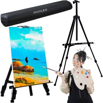 Molberts Mākslinieku Statīvs Zīmēšanai Gleznošanai un Izstādei ar Somu | Art Easel Stand for Painting and Display