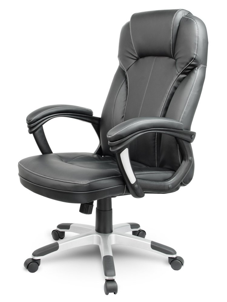 Ergonomisks ādas biroja krēsls Sofotel EG-222, melns (0)