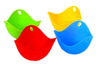 Silikona trauciņi olu vārīšanai, Komplekts no 4 gab. | Silicone Egg Cooker Egg Poacher Cups