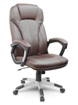 Ergonomisks ādas biroja krēsls Sofotel EG-222, brūns