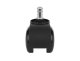 Biroja Krēslu Rezerves Gumijoti Riteņi 5 gab., Melni | Office Chair Replacement Rubber Wheels