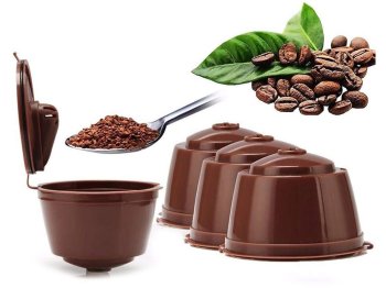 Atkārtoti lietojamās kapsulas kafijas pagatavošanai, Dolce Gusto kafijas automātiem, 5 gab. | Reusable Coffee Capsules