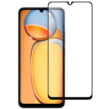5D Aizsargstikls Xiaomi Redmi 13C 4G / 13C 5G, Melns Pilna Pārklājuma (Tempered Glass)