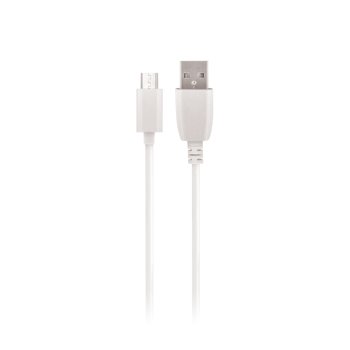 Maxlife (USB - microUSB) Fast Charge Data Cable 3m 2A, White | Lādētājvadu Datu Pārraides vads