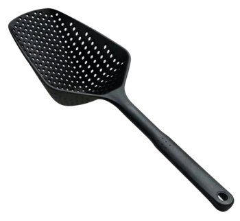 Virtuves karote ar sietiņu, 34 cm, melna