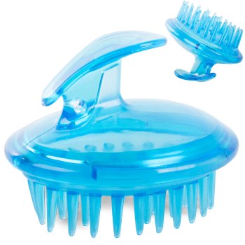 Silikona Masāžas Birste Galvas Un Ķermeņa Mazgāšanai, zils | Massage Brush For Head And Body Wash