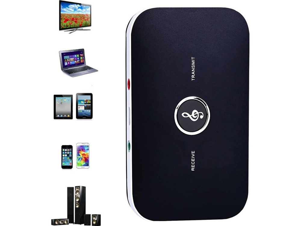 Bluetooth raidītāja un uztvērēja adapteris 2-1, melns (1)