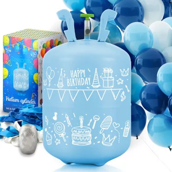 Баллон с гелием Ricokids 0,20 м3 с шарами и лентой