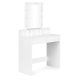 Makeup Vanity with LED Mirror and Lights ModernHome, 3 Color Modes, Adjustable Brightness
