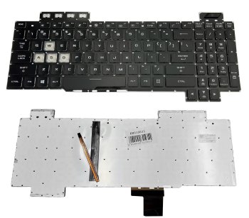 Asus TUF Gaming FX504 / FX505 / FX705 Keyboard with Backlight, US, Black