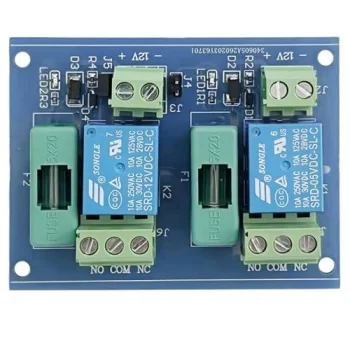 2-канальный релейный модуль коммутации 12V DC