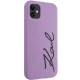 Чехол Karl Lagerfeld для iPhone 11 / XR Silicone Signature, фиолетовый