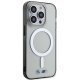 BMW iPhone 14 Pro Max vāciņš Silver Ring MagSafe, caurspīdīgs