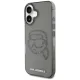 Чехол Karl Lagerfeld IML Rhinestones Karl Head для iPhone 16, черный