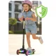 Kids 3-Wheel Balance Scooter with LED Wheels Ricokids Glowi, black-pink
