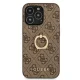 Чехол Guess для iPhone 13 / 13 Pro 4G Ring Stand, коричневый