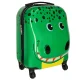 Bērnu ceļojumu soma ar riteņiem, koferis, čemodāns, Krokodils | Kids Travel Luggage Bag Ride On Suitcase