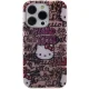 Hello Kitty iPhone 15 Pro Max vāciņš IML Tags Graffiti, rozā