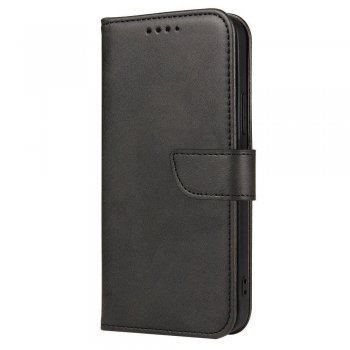 Huawei Nova 9 (NAM-AL00, NAM-LX9)) Magnet Elegant Bookcase Cover Case, Black | Telefona Vāciņš Maciņš Apvalks Grāmatiņa