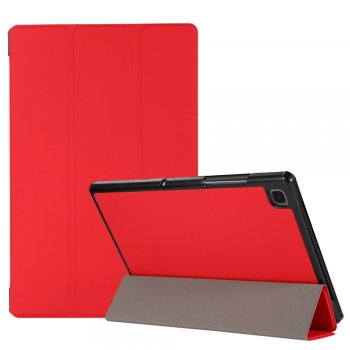 Samsung Galaxy Tab A7 10.4 (2020) (SM-T500/505) PU Leather Tri-fold Stand Tablet Cover Case, Red | Planšetes Vāciņš...