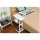 Laptop shelf table on wheels