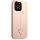Guess Silicone Triangle Case for iPhone 13 Pro Max, Pink