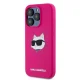 Karl Lagerfeld iPhone 15 Pro Max vāciņš Silicone Choupette Head MagSafe, rozā