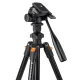 K&F Concept K234A0 video statīvs ar 3D galvu un viedtālruņa turētāju