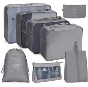 Органайзер Для Путешествий 8 Шт. Серый