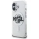Чехол Karl Lagerfeld IML Glitter Karl & Choupette Sketch Logo MagSafe для iPhone 16, прозрачный