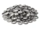 Hinged Furniture Screw Covers Light Grey, 100 pcs