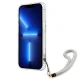 Guess vāciņš iPhone 13 mini Flower Strap zaļš