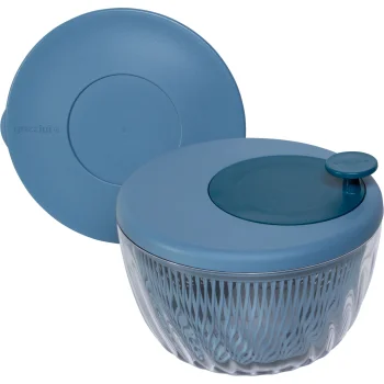 Сушилка для салата Guzzini Spin&Store с крышкой, 26 см, Deep Air Blue