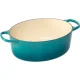Овальная чугунная кастрюля-жаровня Le Creuset Signature 31 см, 6.3 л, Bleu Riviera