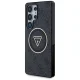 Guess 4G Glitter Triangle Buttons MagSafe vāciņš Samsung Galaxy S25 Ultra Black