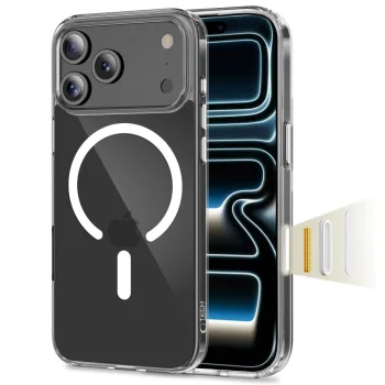 Tech-Protect Flexair Hybrid CC MagSafe vāciņš priekš iPhone 17 Pro Max, caurspīdīgs