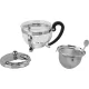 Стеклянный заварочный чайник Bodum Chambord с фильтром 0.5 л серебристый