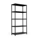 5-Tier Storage Shelving Unit ModernHome, 90x40x180 cm, Black