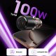 Tech-Protect PD100W CC03 automašīnas lādētājs ar 2x USB-C, melns