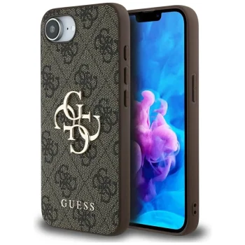 Guess 4G Big Logo vāciņš Apple iPhone 16e, Brūns