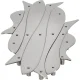 Izbīdāms trauku paliktnis Alessi Pescher DUL03, 12 x 51 x 19 cm, sudraba