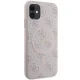 Guess iPhone 11 / XR vāciņš 4G Collection Leather Metal Logo MagSafe, rozā