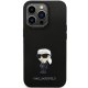 Чехол Karl Lagerfeld Silicone Ikonik Metal Pin для iPhone 13 Pro Max, черный