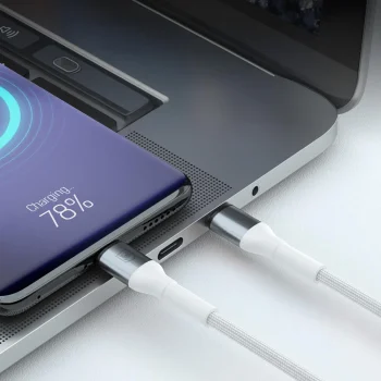 Кабель 3mk Hyper Cable N-SERIES USB-A / USB-C 1м 18W, белый