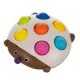 Сенсорная игрушка Pop It ёжик Montessori, разноцветная