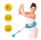 4Fizjo Hula Hoop riņķis ar atsvaru un masāžas funkciju, zils