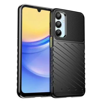 Thunder Case Samsung Galaxy A56 / A36 triecienizturīgs vāciņš, melns