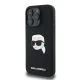Karl Lagerfeld silikona Head Print MagSafe vāciņš iPhone 16 Pro Max - melns | Silicone Phone Case Cover Black
